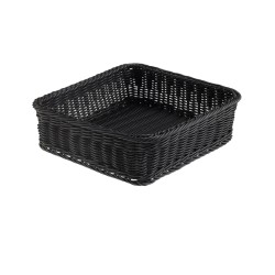 Cestino intrecciato GN 2/3 nero | Contenitore per buffet | Rausa srl