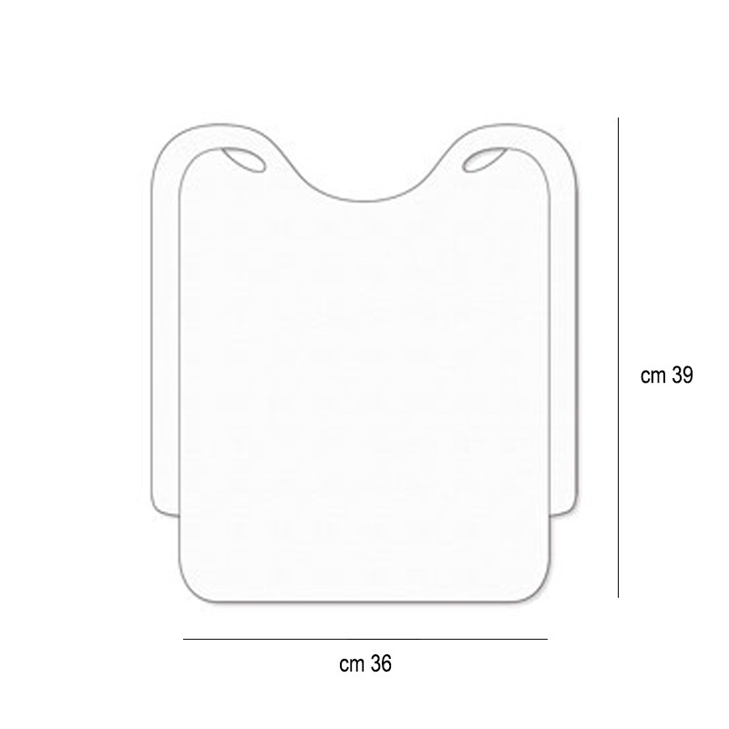 Bavaglione TNT bianco Leone decorazioni  in Tavola