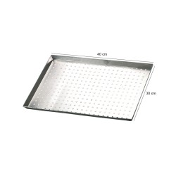 Teglia forno rettangolare forata Pentole Agnelli  in Teglie da forno professionali