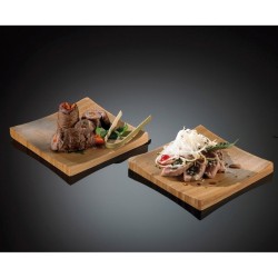 Piattino quadro bamboo naturale Leone decorazioni  in Porcellane