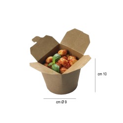 Contenitore in carta tondo asporto Leone decorazioni  in Contenitori per alimenti monouso