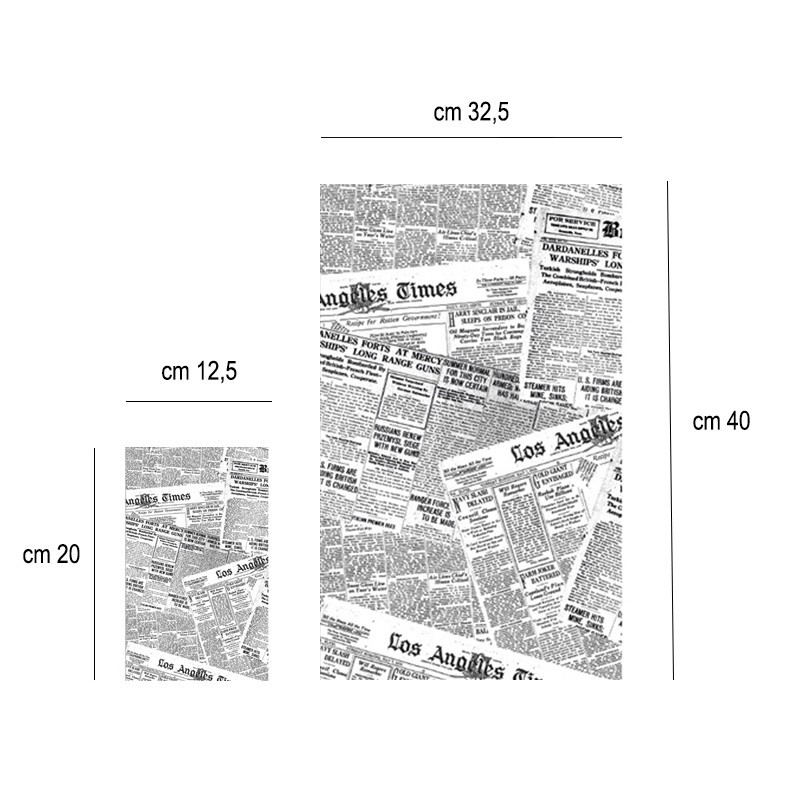Cartine antigrasso per fritti journal Leone decorazioni  in Monouso