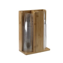 Porta bicchieri buffet bamboo | Contenitori per buffet | Rausa srl