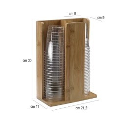 Porta bicchieri buffet bamboo Leone decorazioni  in Buffet