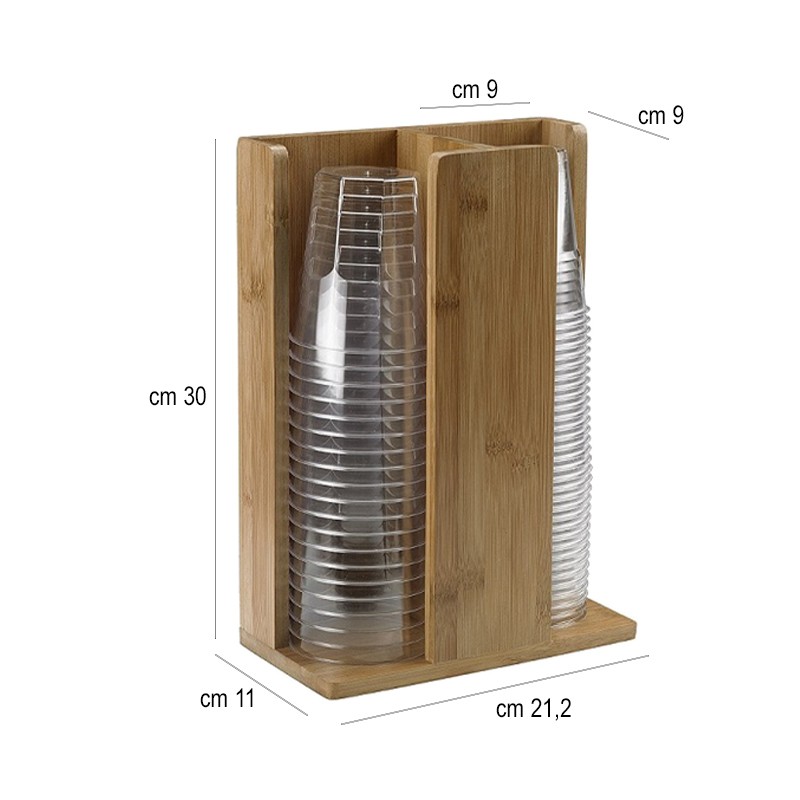 Porta bicchieri buffet bamboo Leone decorazioni  in Buffet