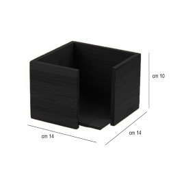 porta tovaglioli quadrati nero   in Portatovaglioli