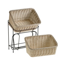 Cestini intrecciati con alzata Leone decorazioni  in Buffet