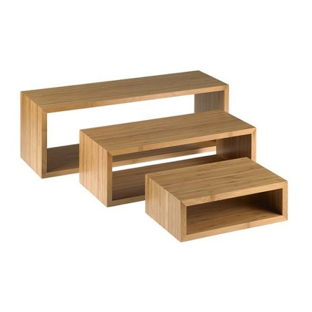 Alzata rettangolare buffet bamboo | Alzate e vassoi | Rausa Srl