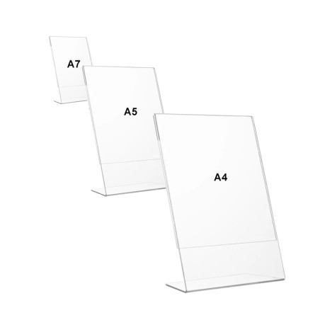 espositore plexi per fogli a L | Menù e lavagne ristoranti | Rausa srl