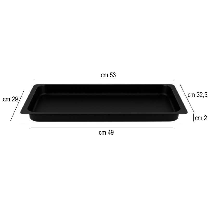 Teglia forno gastronorm antiaderente Pentole Agnelli  in Teglie da forno professionali