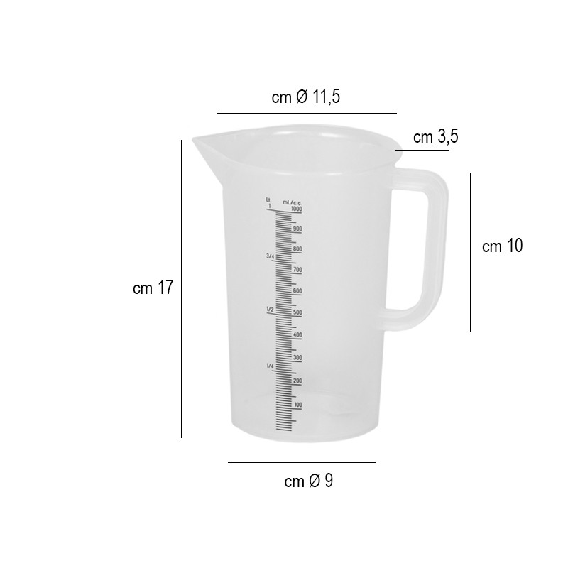Caraffa graduata per alimenti Pavoni  in Cucina