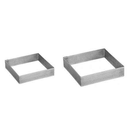 Tortiera microforata quadrata in acciaio inox | Rausa srl