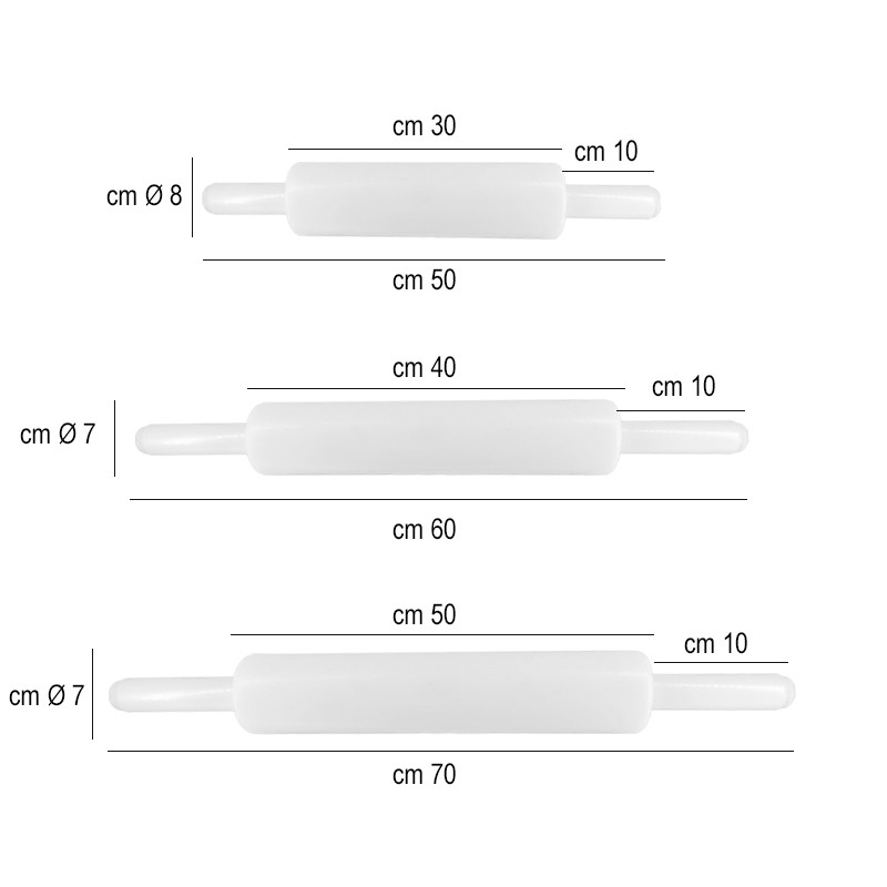 Mattarello girevole in polietilene   in Accessori per cucina