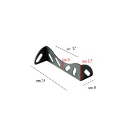 Alare in ferro per forno cm 28 x 17 Gi-metal  in Cucina