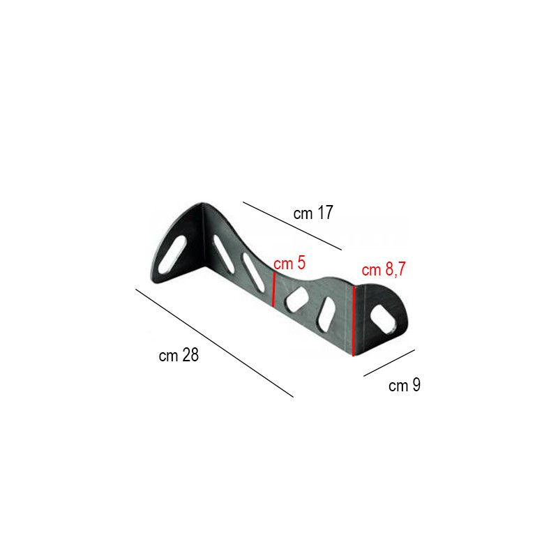 Alare in ferro per forno cm 28 x 17 Gi-metal  in Cucina