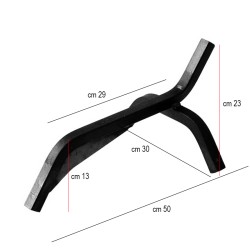 Alare in ferro per forno cm 50 x 30 Gi-metal  in Cucina