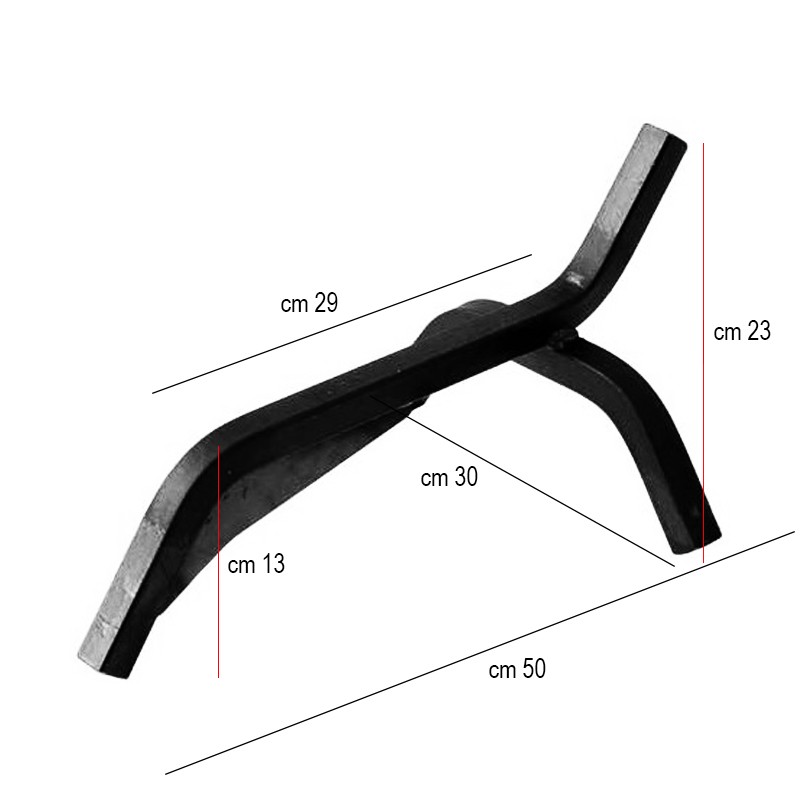 Alare in ferro per forno cm 50 x 30 Gi-metal  in Cucina