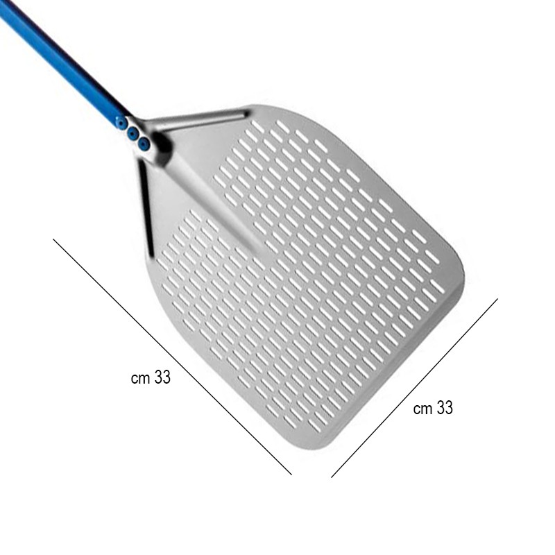 Pala pizza forata cm 33 Gi-metal  in Pale per infornare
