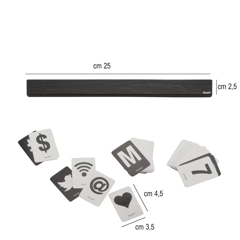 Mensola porta lettere nero Securit Lavagne  in Tavola