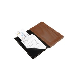 Porta conto legno e pelle nero | Menù e lavagne | Rausa srl