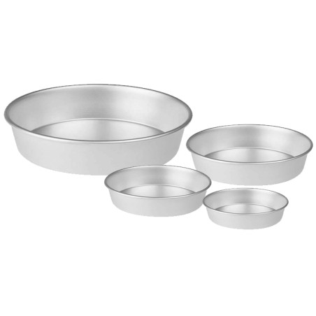 Teglia tonda in alluminio h 6 cm | Pentole Agnelli