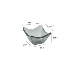 Coppetta vetro alta fumè   in Porcellane