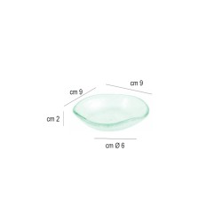 Coppetta vetro stondata trasparente   in Porcellane