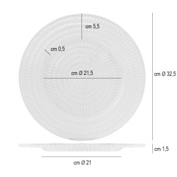 Sottopiatto vetro vintage Bauscher  in Porcellane
