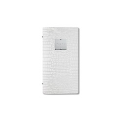 Porta menu pelle kroko bianco piccolo | Menù e lavagne | Rausa srl