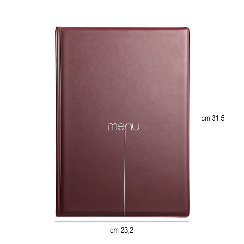 Porta menù ristorante A4 bordeaux Dag Style  in Tavola