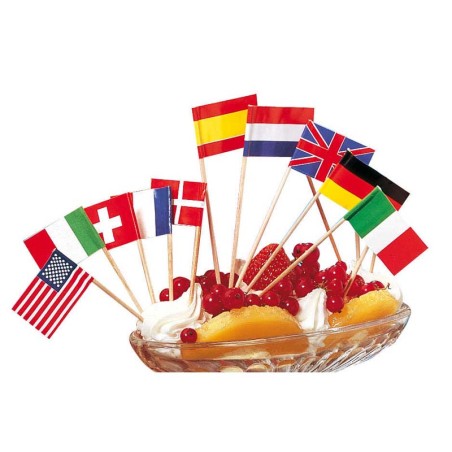 Bandierine stuzzicadenti in legno per buffet | Rausa Srl