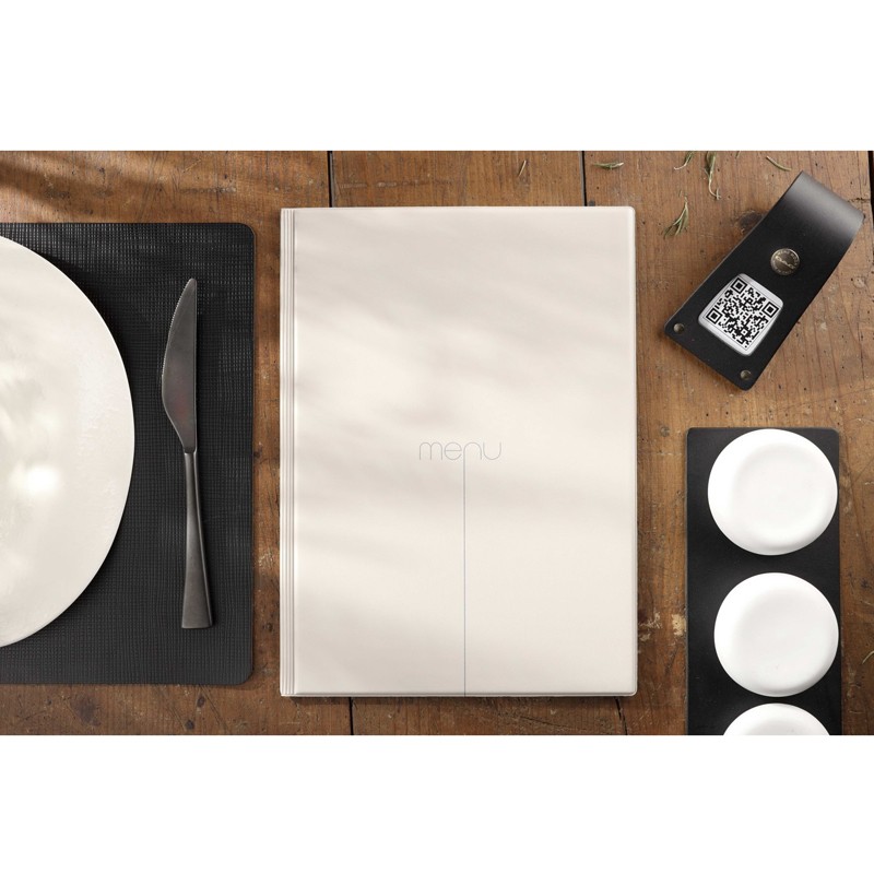 Porta menù ristorante A4 sabbia Dag Style  in Tavola
