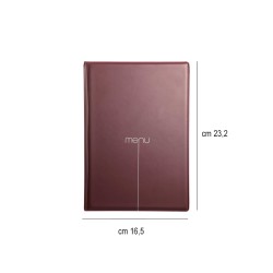 Porta menù ristorante A5 bordeaux Dag Style  in Tavola