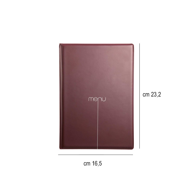 Porta menù ristorante A5 bordeaux Dag Style  in Tavola