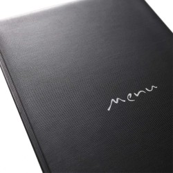 Porta menù A5 nero Dag Style  in Tavola