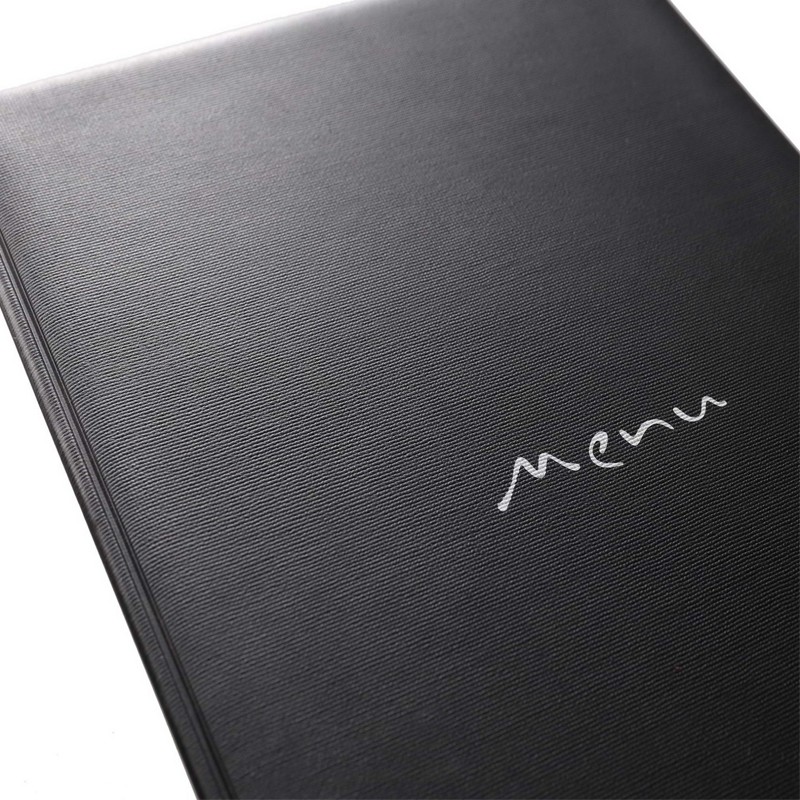 Porta menù A5 nero Dag Style  in Tavola