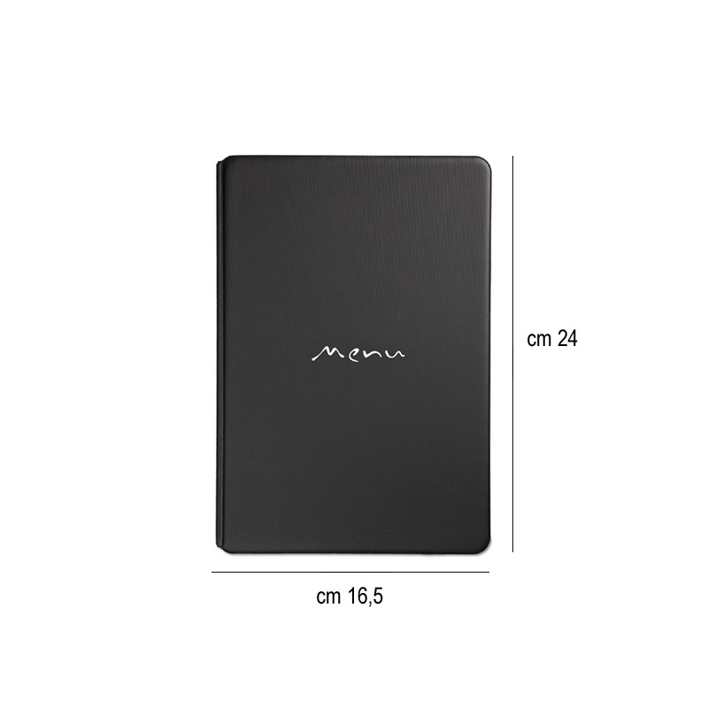 Porta menù A5 nero Dag Style  in Tavola