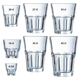 Bicchiere vetro Granity   in Bicchieri