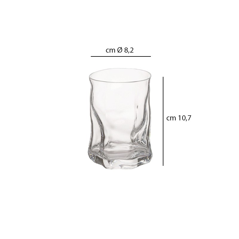 Bicchiere vetro Sorgente Rocco Bormioli  in Bicchieri