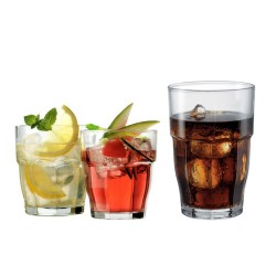 Bicchiere vetro Rock impilabile   in Bicchieri