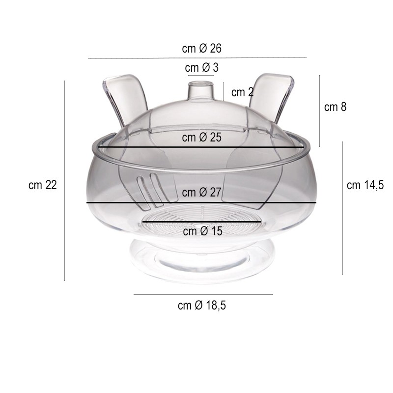 Coppa sangria trasparente Sambonet Paderno  in Bar