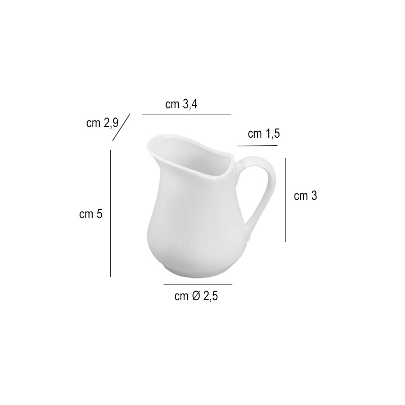 Lattiera piccola porcellana   in Porcellane