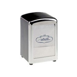 Portatovaglioli da bar in acciaio inox | Colore nero | Rausa Srl