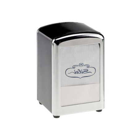 Portatovaglioli da bar in acciaio inox | Colore nero | Rausa Srl