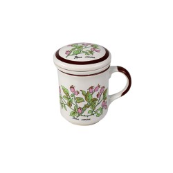 Tisaniera decorata con coperchio | Tazze e teiere | Rausa srl