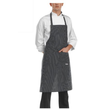 Grembiule cucina con pettorina rigato | Abbigliamento | Rausa srl
