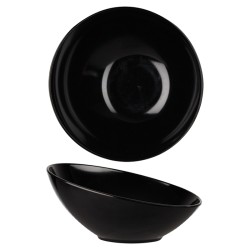 Bowl inclinata melamina nera | Contenitori buffet | Rausa srl