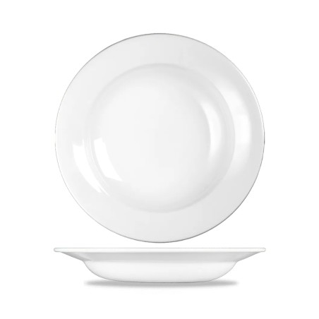 Churchill piatto fondo profile bianco | Piatti da ristorante | Rausa srl