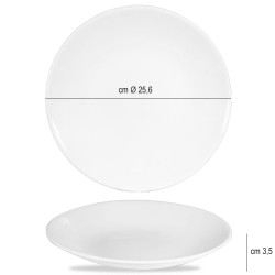 Churchill profile deep piatto fondo Churchill Porcellana  in Linee