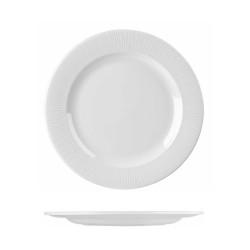 Piatto piano churchill bamboo bianco | PIatti da ristorante | Rausa srl